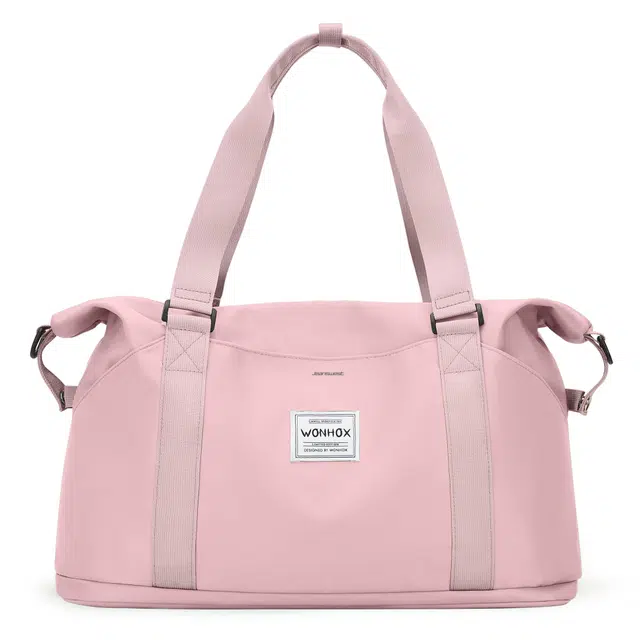 真维斯 休闲百搭多功能高颜值大容量运动训练瑜伽游泳便携收纳 织物 单肩斜挎包旅行包手提包健身包  常规 男女同款 多色