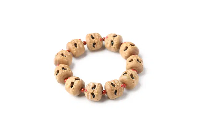 三檀小舍 国风国潮新中式 阿呆将军霸气守护转运 个性财来压制不好 檀香 木作手串 男女同款情侣款 檀木