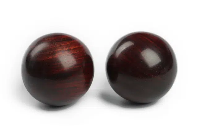 三檀小舍 国潮新中式送礼老人长辈 健身按摩 掌上手球 紫檀 文玩手把件 男女同款情侣款 紫檀属