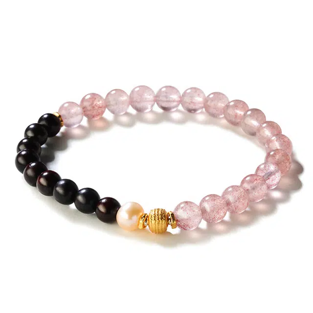 凤凰涅磐 新中式国潮平安转运佛珠 单圈 转运珠 水晶 玉石手串 女款