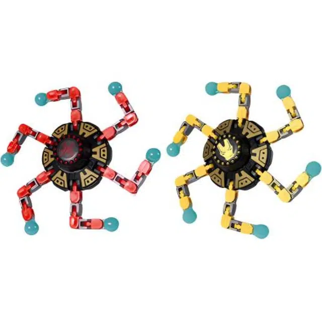 乐乐鱼 陀螺可变形可发光机械指尖手指旋转 玩具