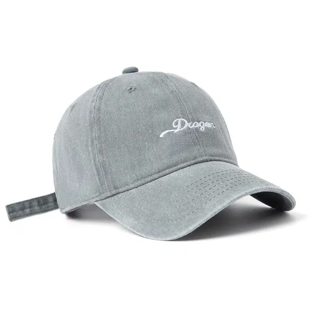 白卷 软顶休闲百搭街头水洗小字母刺绣 棉 棒球帽 男女同款情侣款