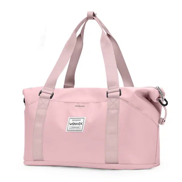 真维斯 休闲百搭多功能高颜值大容量运动训练瑜伽游泳便携收纳 织物 单肩斜挎包旅行包手提包健身包  常规 男女同款 多色