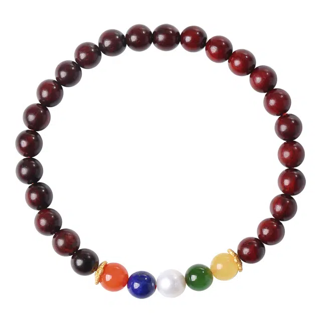 月印百川 盘玩多彩多宝转运念珠手把件 五行高油密古风佛珠手持 新中式复古国潮文玩 小众手饰 小叶紫檀 手串 男女同款情侣款