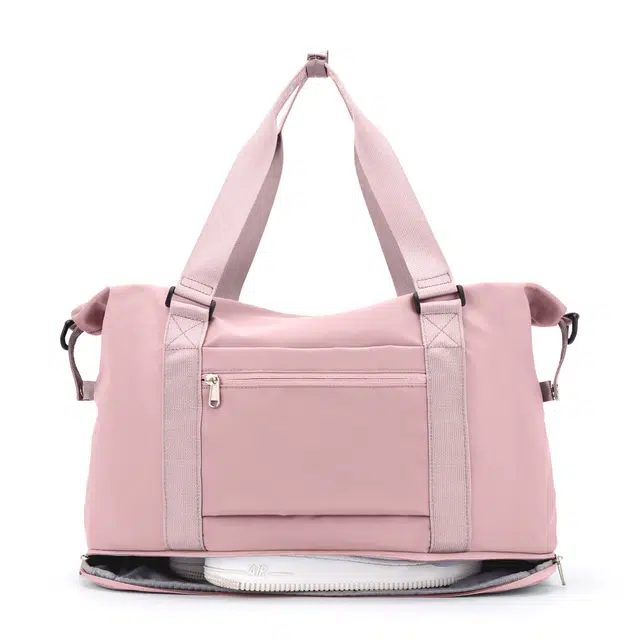 真维斯 休闲百搭多功能高颜值大容量运动训练瑜伽游泳便携收纳 织物 单肩斜挎包旅行包手提包健身包  常规 男女同款 多色