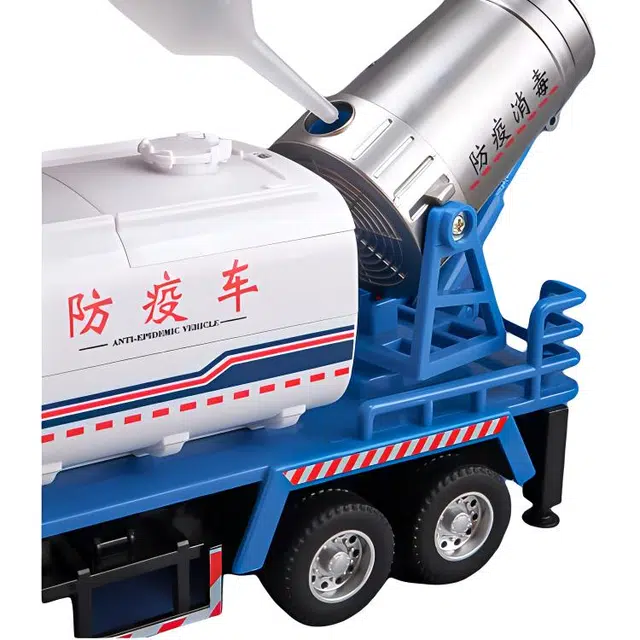 卡威 洒水车环卫车汽车 合金降尘喷雾车 玩具