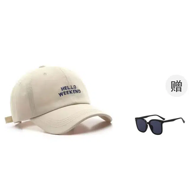 木林森 显脸小大头围字母刺绣弯檐 棉 鸭舌帽 男女同款情侣款
