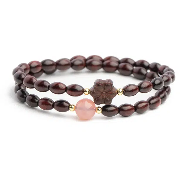 仙源 米粒珠设计 文玩佛珠 紫檀 木作手串 男女同款情侣款 紫檀