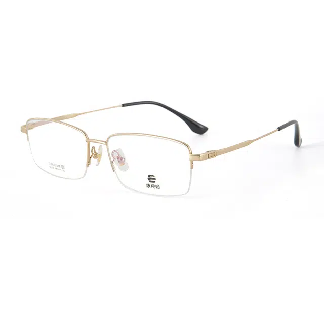 【联系客服可配度数】 康视顿 斯文舒适 钛 方形 光学镜架 男款