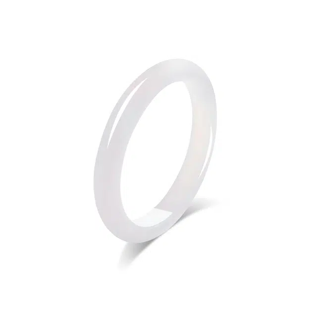 【高品质】 金师傅 珠宝 玛瑙青山黛白月光  新中式国潮汉服设计旗袍古香古色 清爽冰透显白水润 玉髓 玉石手镯 女款 闺蜜同款 情人送礼