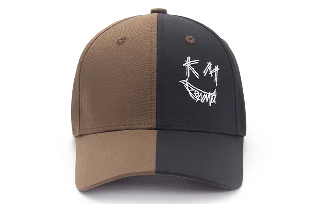 肯默 笑脸拼色嘻哈潮流个性 棉 棒球帽 男女同款情侣款