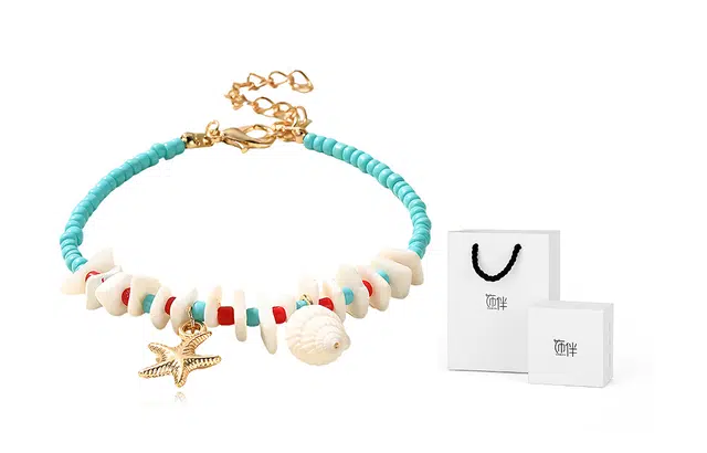 饰伴 海洋之星系列 为爱而生可调节 陶瓷 海螺 手链 男女同款情侣款