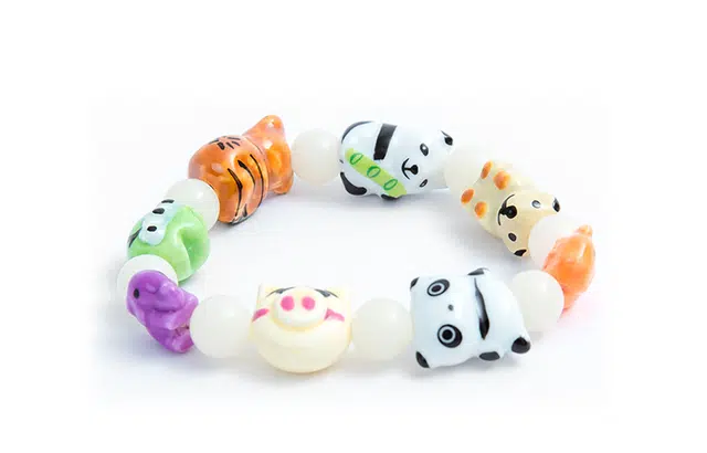 鲤晶 可爱动物园系列 菩提根 菩提类手串 男女同款情侣款