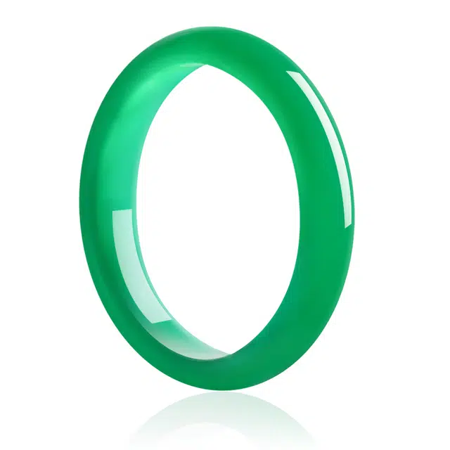 【一物一证】 谧月珠宝 新中式国潮菠菜绿古风 汉服旗袍清冷感 冷淡风 气质小众设计高端贵气绿野仙踪 玛瑙 玉石手镯 女款