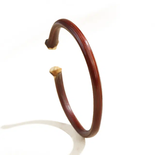 九隆古 无节藤 开口 鸡血藤 手镯 男女同款情侣款 血檀