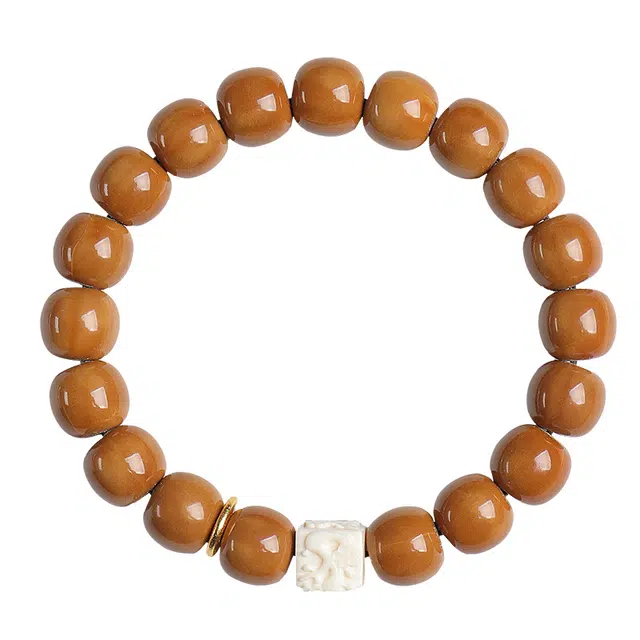 月印百川 新中式国潮寒梅设计文玩 盘玩古风转运念珠佛珠手把件 轻奢高级 猴头核桃 手串 男女同款情侣款