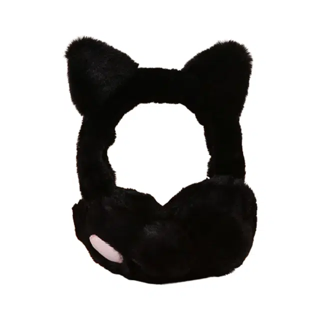 浪莎 可爱猫爪护耳朵兔毛保暖 耳罩 女款