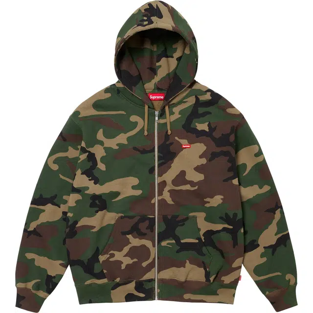 Supreme FW24 WEEK1 Small Box Zip Up Hooded Sweatshirt