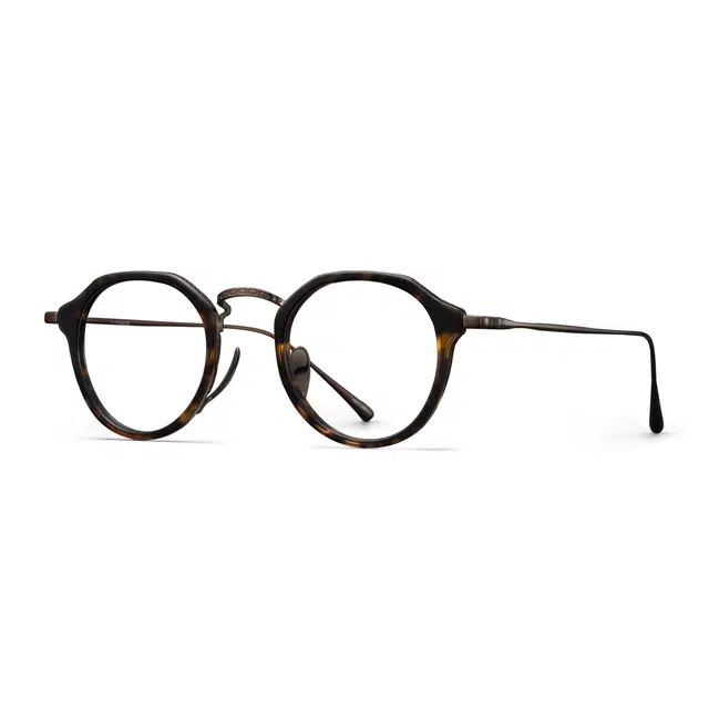 苍木优品 复古日系小众设计超轻多边可定制防雾防蓝光变色 板材镜架钛 不规则形 光学镜架 男女同款情侣款 黑枪色 透蓝金色 玳瑁茶