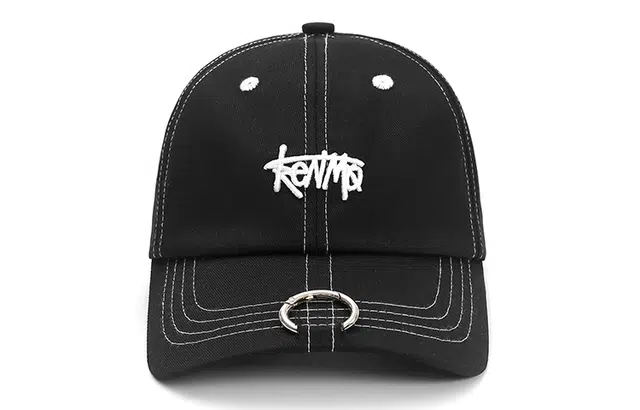 肯默 街头金属环设计  可随意调节扣 炫酷时尚 棉 鸭舌帽 男女同款情侣款