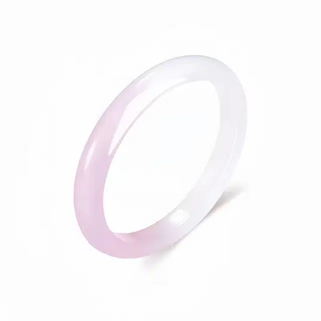 七小匠 国潮 温婉典雅 郁金香贵妃 半山半水 玉髓 玉石手镯 女款