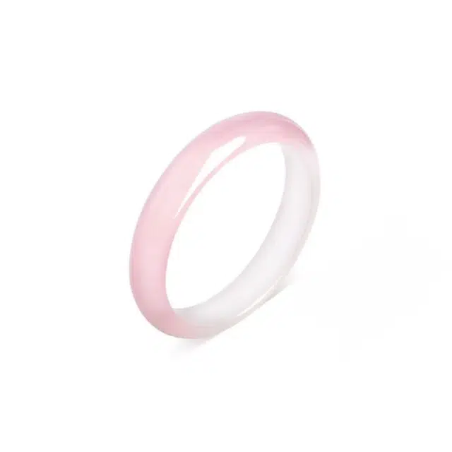 匠锁心玉 郁金香贵妃镯 新中式 国潮古风 水润冰透 清冷感 轻奢高级 玉髓 玉石手镯 女款