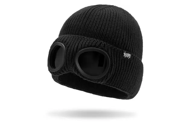 肯默 加绒保暖眼镜针织 绒线帽 男女同款情侣款