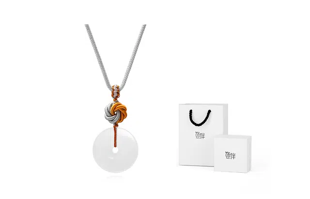 饰伴 国潮曼陀罗结平安扣 国风转运 玉髓 项链 男女同款情侣款 礼盒