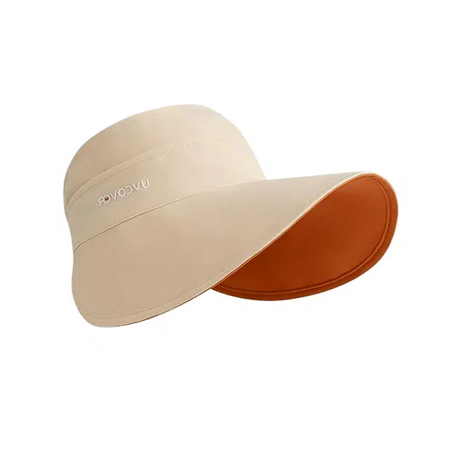 南极人 双面空顶大檐防紫外线遮阳遮脸透气户外骑行海边 薄款 防晒帽 女款