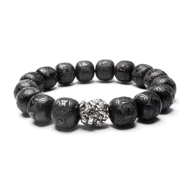 周帝王 财富貔貅 黑檀 手串 男女同款情侣款