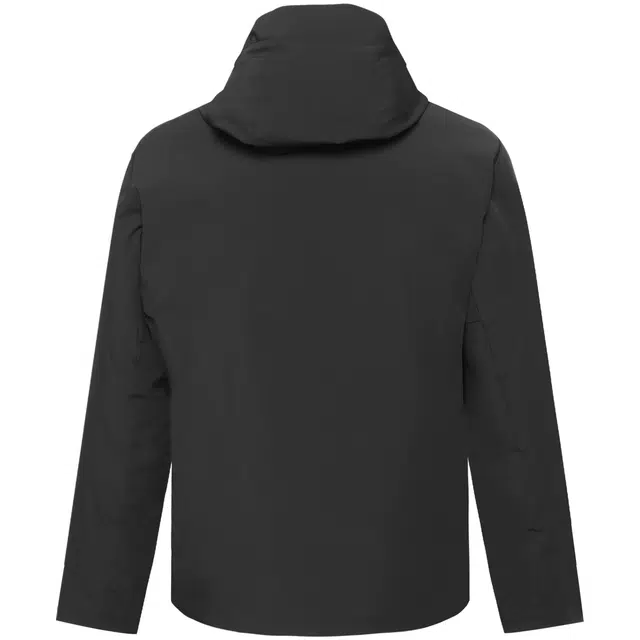 利郎 防雨透气连帽保暖纯色极简风短款羽绒服 男款