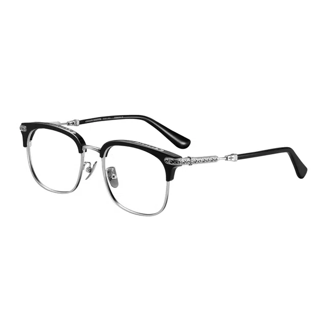 苍木优品 防蓝光半框近视眼镜框复古痞帅眉线半框大脸显瘦高端设计师纯钛眼镜痞帅眼镜框 光学镜架 男女同款情侣款