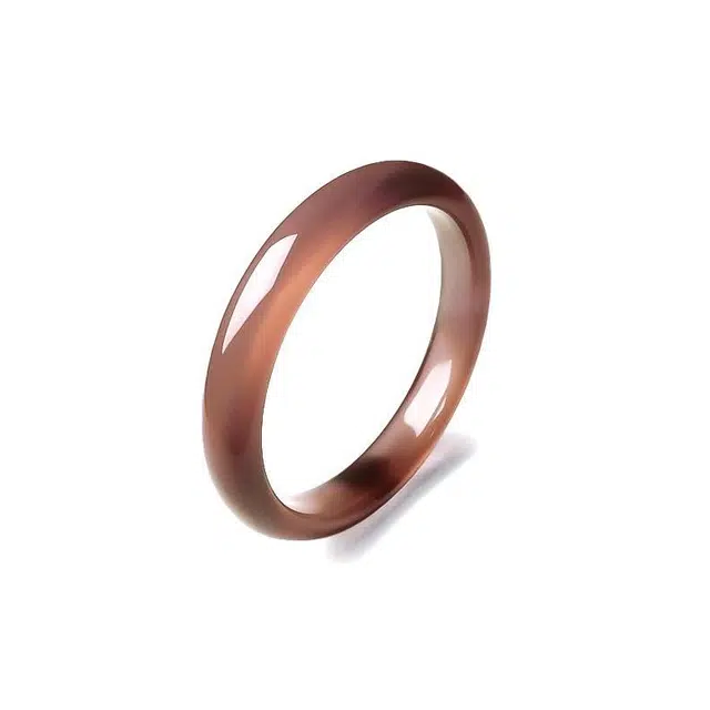 匠锁心玉 姹紫嫣红高冰平安镯 贵妃镯 新中式 国潮国风 小众设计 高级感 轻奢 汉服古风 清冷优雅 玉髓 手镯 女款