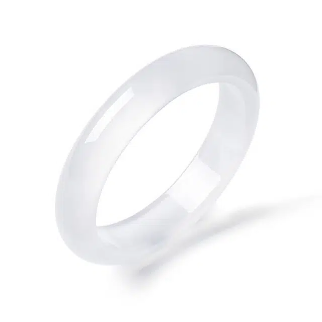 庆怡 新中式古风复古圆润冰透 玉髓  美人汉服旗袍显白荔枝冻手镯 女款