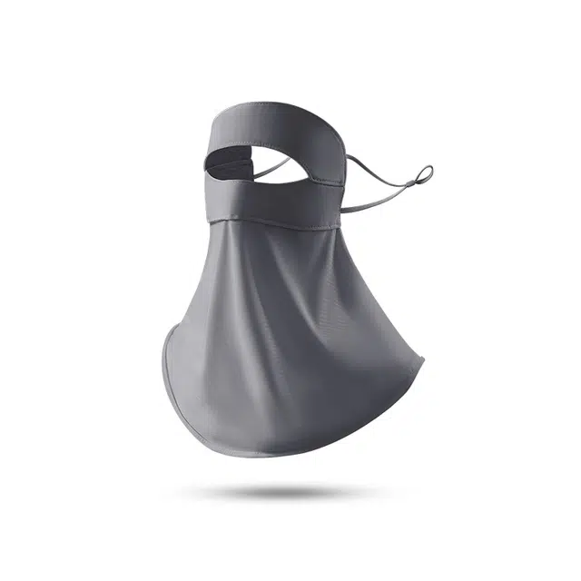 俞兆林 夏季防紫外线冰丝脸基尼遮连防风口罩护颈一体透气户外钓鱼遮阳薄款 防晒面罩 女款