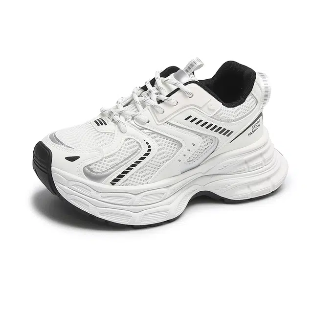 运动休闲厚底增高百搭轻便个性时尚 减震防滑透气 低帮 老爹鞋 女款