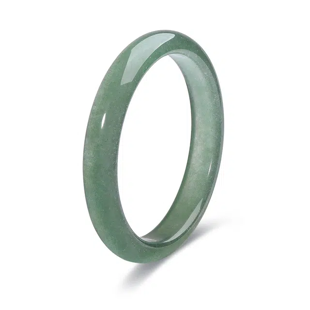 彗时 新中式绿招正缘招桃花 汉服古风古装素圈 水晶 玉石手镯 男女同款情侣款