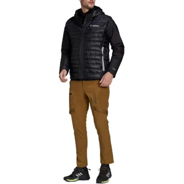 adidas Myshelter Down Hooded Jacket Logo