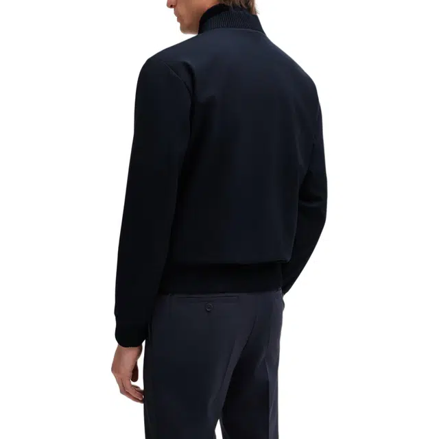 HUGO BOSS Slim-Fit Blouson Jacket In A Washable Wool Blend