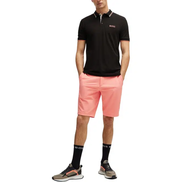 HUGO BOSS Polo Shirt With Contrast Logos Polo