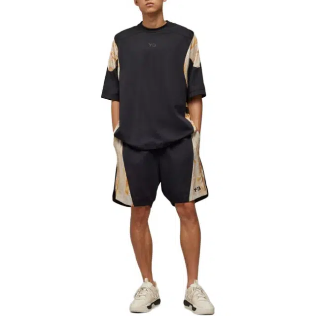 Y-3 Rust Dye Shorts Logo