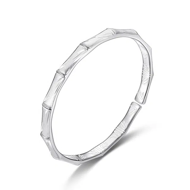 谧月珠宝 设计节节高升 中式国潮竹报平安富贵 合金 手镯 女款