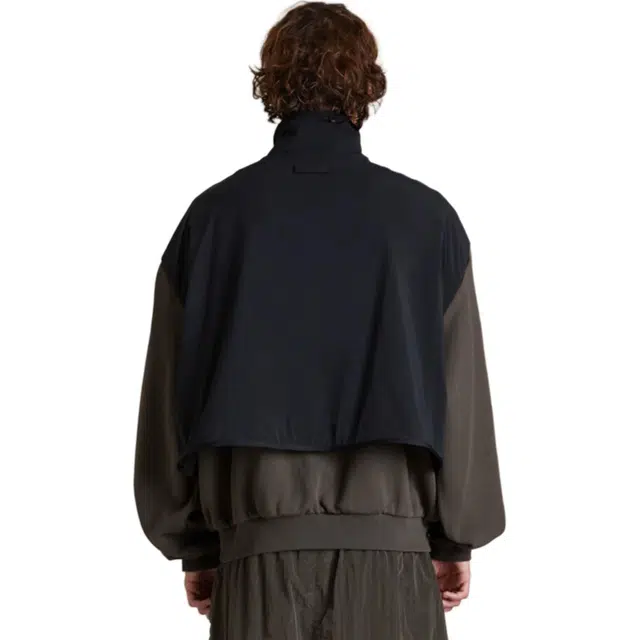 Fear of God Essentials SS24 Nylon Fleece Mockneck Sweat InkJet Blk