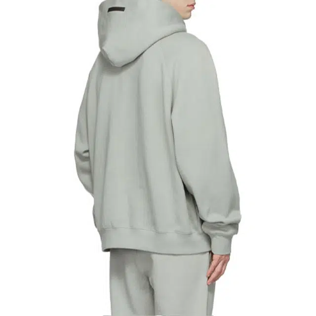 Fear of God Essentials Pullover Hoodie GreenConcrete Logo