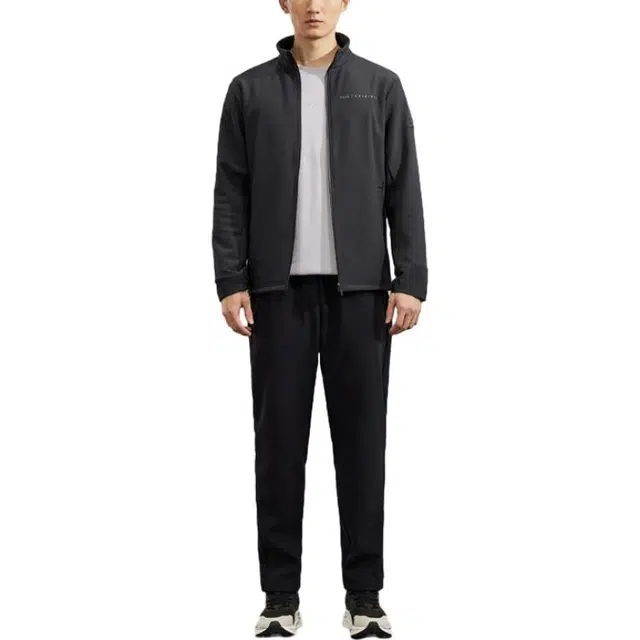 特步 加绒立领保暖训练夹克 男款