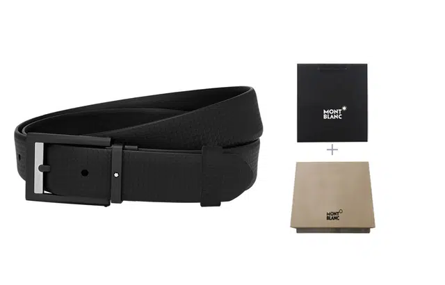 Montblanc Leather Belt Black