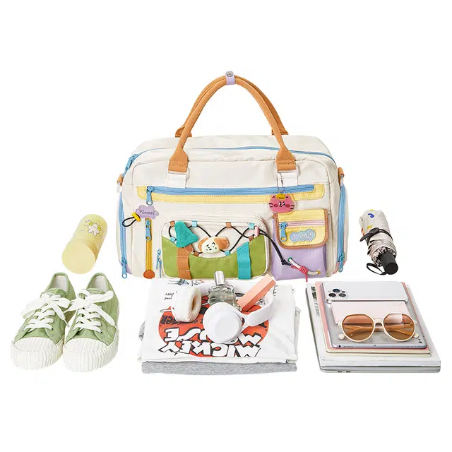 音魅 便携休闲百搭 织物 旅行包 女款 多色