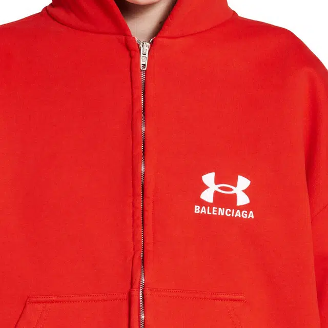 Balenciaga x Under Armour SS25 Logo Hoodie Red