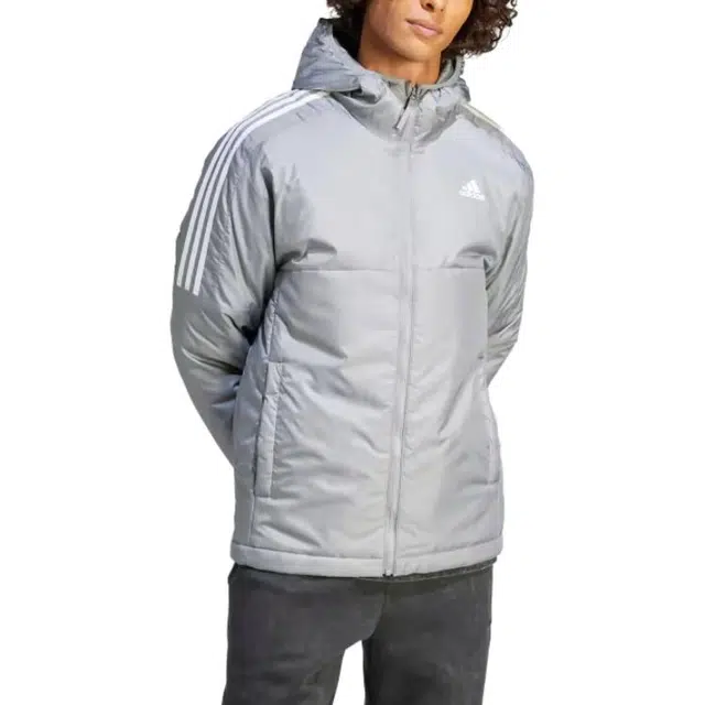 adidas Essentials Insulated Hooded Jacket Logo