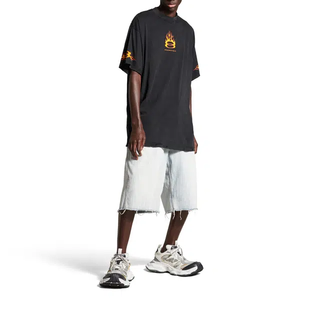 Balenciaga SS24 Flame Logo T-Shirt